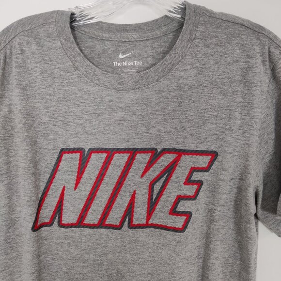 Nike Men's The Nike Tea T-shirt Silver Gray Size Small Casual Cotton Sporty - Picture 2 of 8